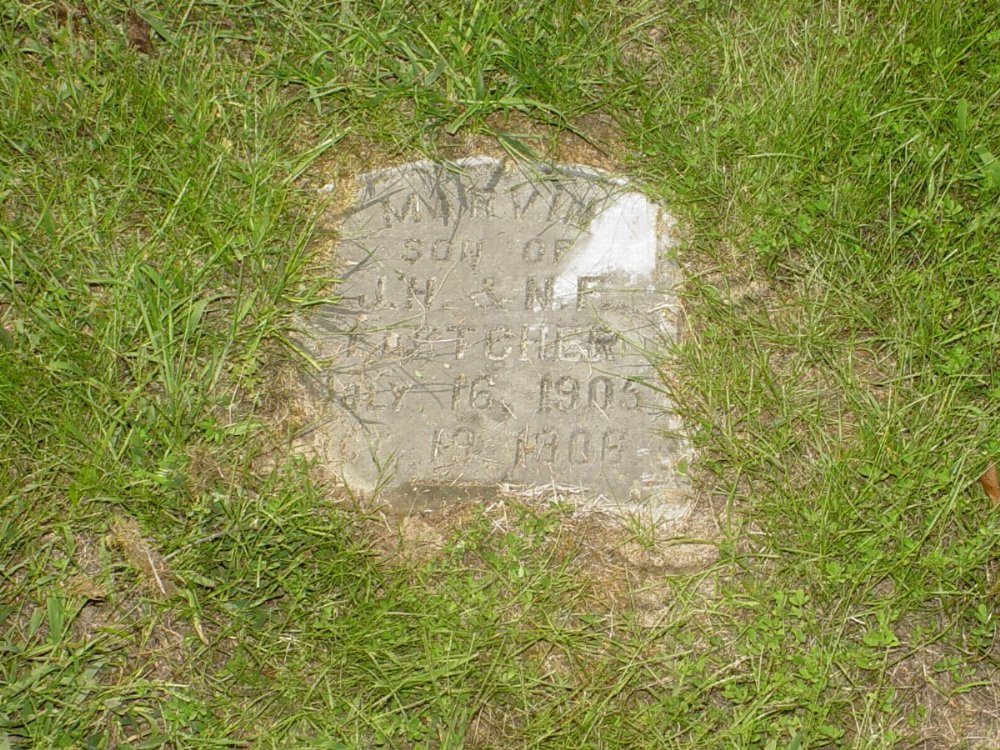  Marvin Fletcher Headstone Photo, Prairie Chapel Cemetery, Callaway County genealogy