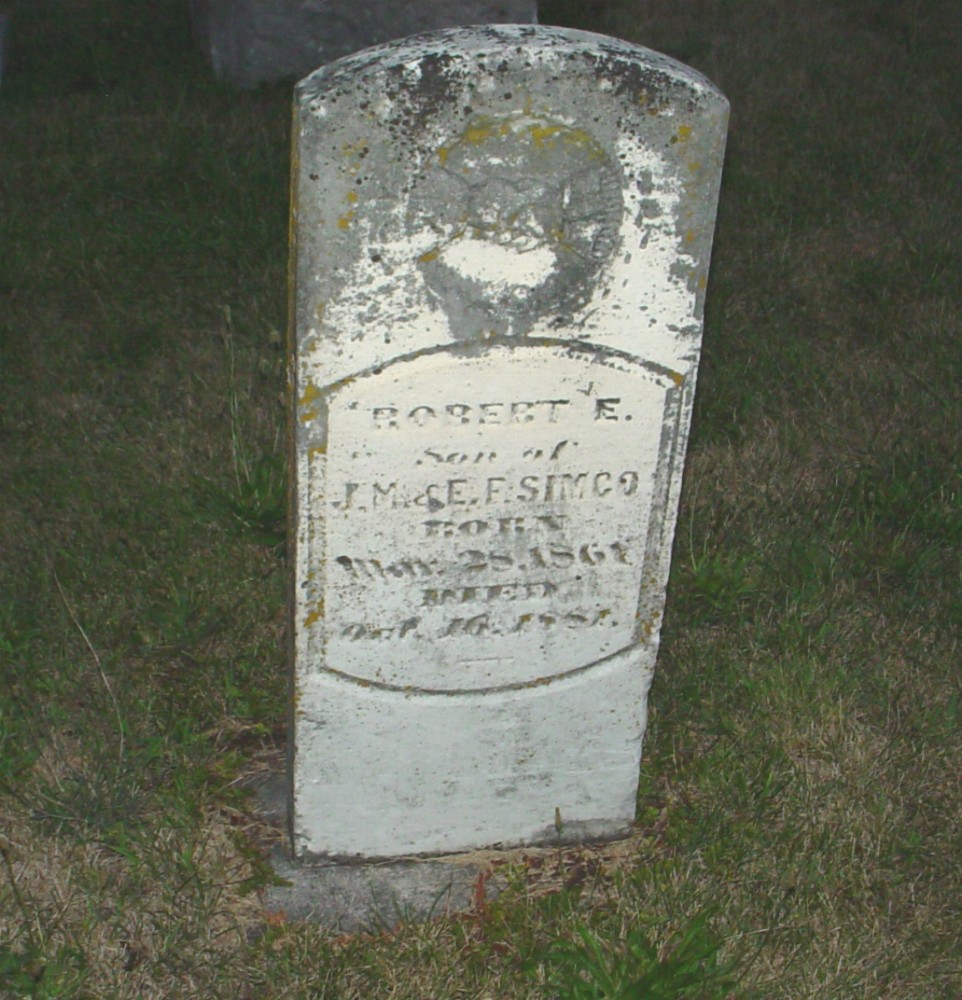  Robert Elliot Simco Headstone Photo, Richland Baptist Cemetery, Callaway County genealogy