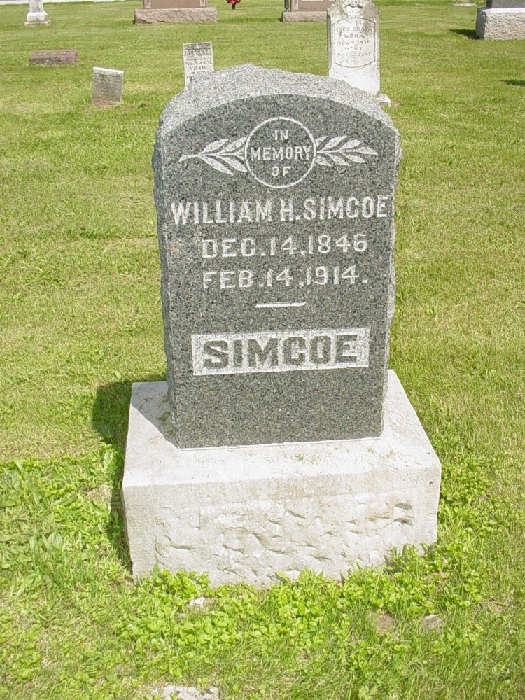  William H. Simco Headstone Photo, Richland Baptist Cemetery, Callaway County genealogy