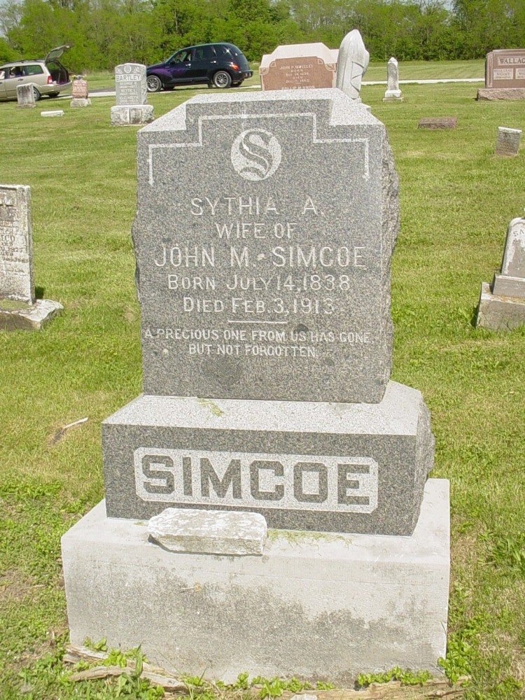  Cynthia A. Sacre Simco Headstone Photo, Richland Baptist Cemetery, Callaway County genealogy