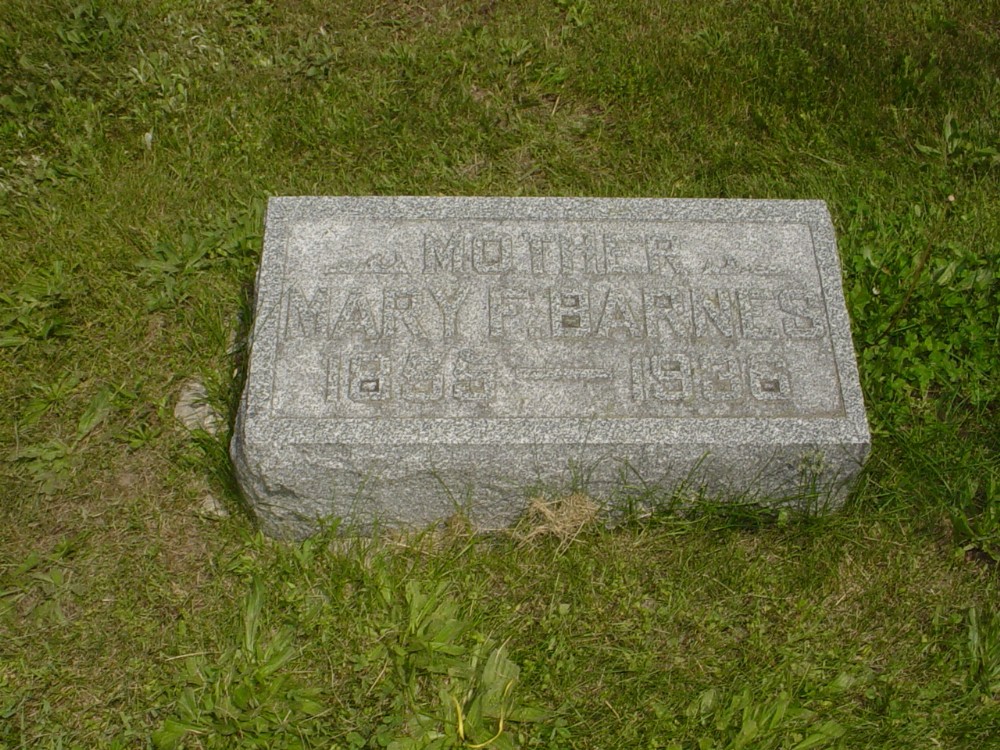  Mary Barnes Baynham Headstone Photo, Richland Baptist Cemetery, Callaway County genealogy
