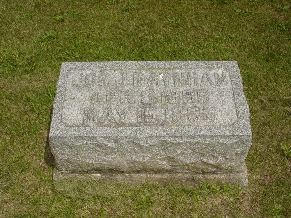  Joseph J. Baynham Headstone Photo, Richland Baptist Cemetery, Callaway County genealogy
