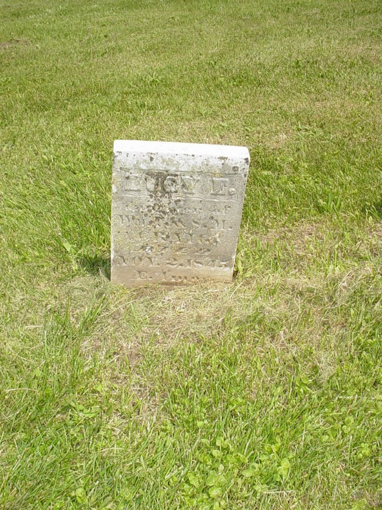  Lucy E. Craig Headstone Photo, Richland Baptist Cemetery, Callaway County genealogy