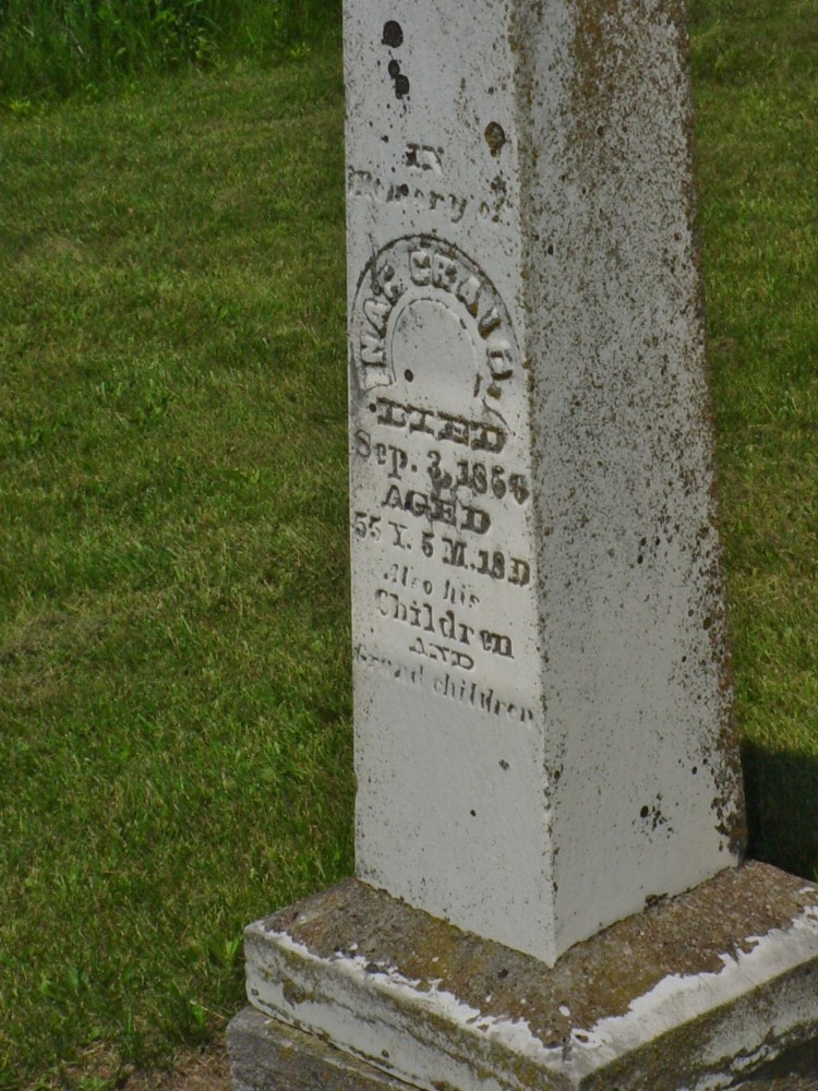  Nathanial Craig Headstone Photo, Richland Baptist Cemetery, Callaway County genealogy