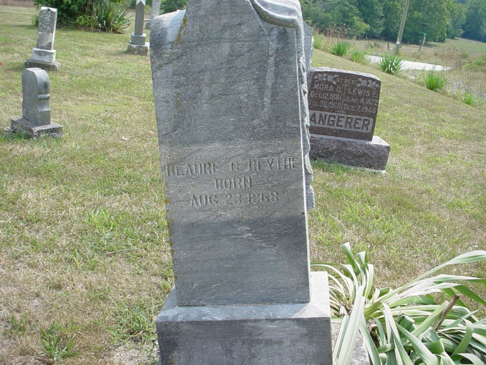  Beaure G. Blythe Headstone Photo, Richland Christian Cemetery, Callaway County genealogy
