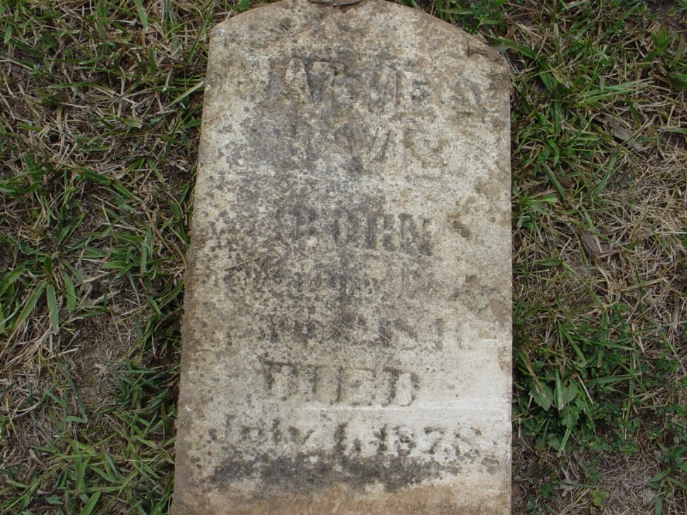  unknown Davis Headstone Photo, Richland Christian Cemetery, Callaway County genealogy