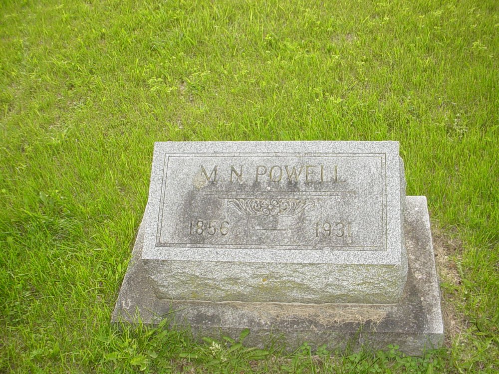  Marshall N. Powell Headstone Photo, Sunrise Christian Cemetery, Callaway County genealogy