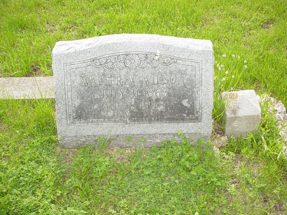  Walter W. Wilson Headstone Photo, Sunrise Christian Cemetery, Callaway County genealogy