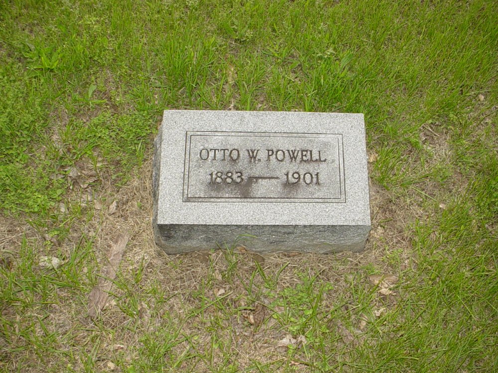  Otto W. Powell Headstone Photo, Sunrise Christian Cemetery, Callaway County genealogy