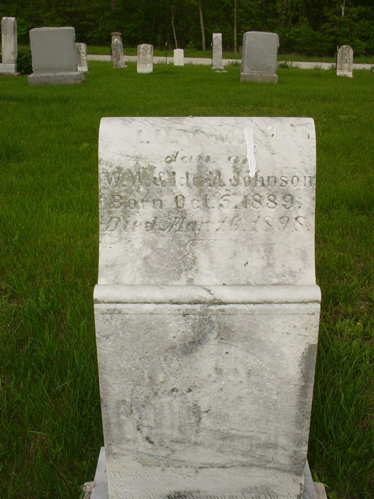  Lily May Johnson Headstone Photo, Sunrise Christian Cemetery, Callaway County genealogy