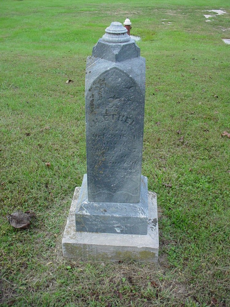  Ethel Halley Headstone Photo, Unity Baptist Church Cemetery, Callaway County genealogy
