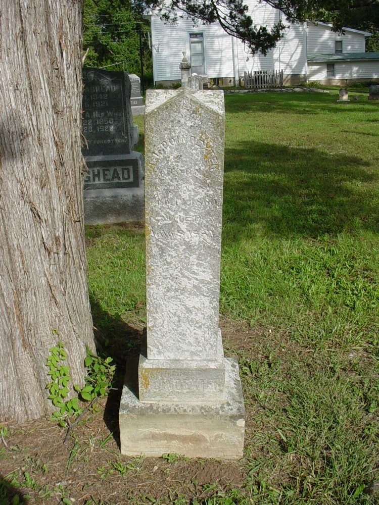  L.L. Poindexter Headstone Photo, Unity Baptist Church Cemetery, Callaway County genealogy
