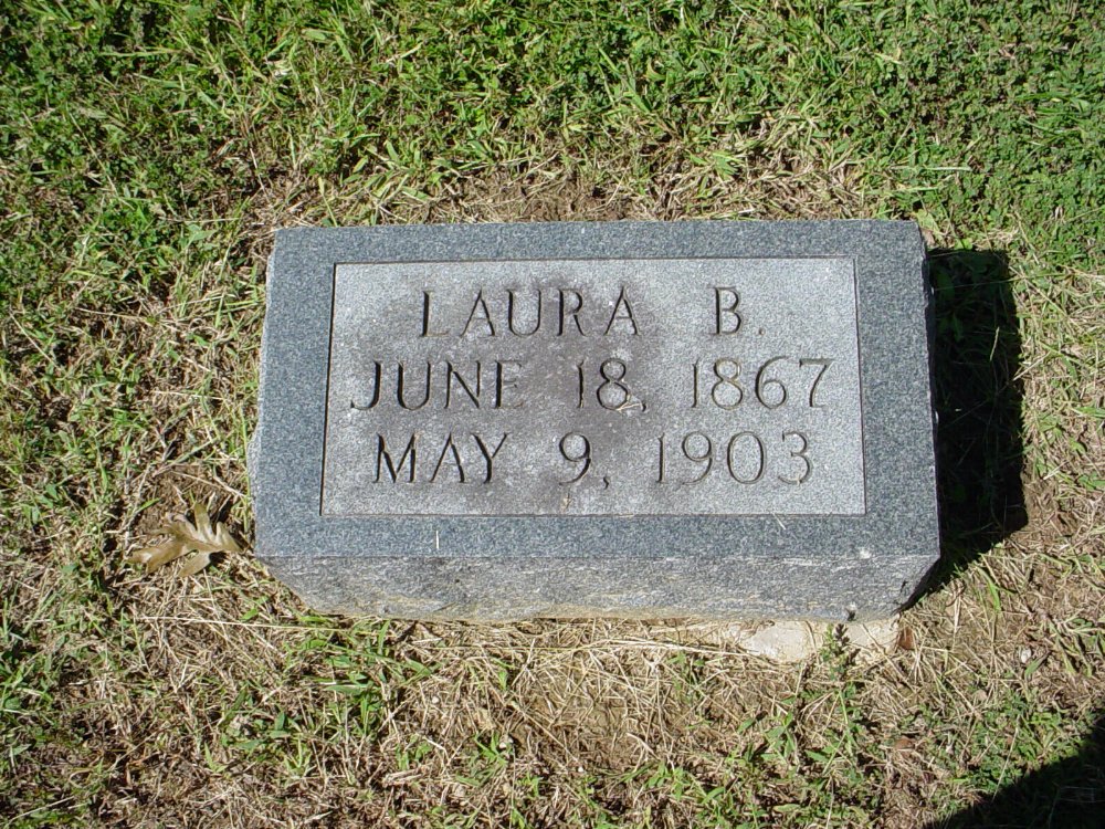  Laura B. Morrison Headstone Photo, Unity Baptist Church Cemetery, Callaway County genealogy