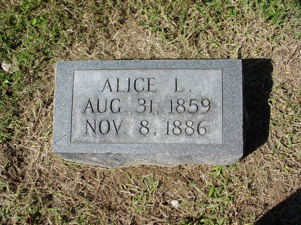  Alice Morrison Headstone Photo, Unity Baptist Church Cemetery, Callaway County genealogy