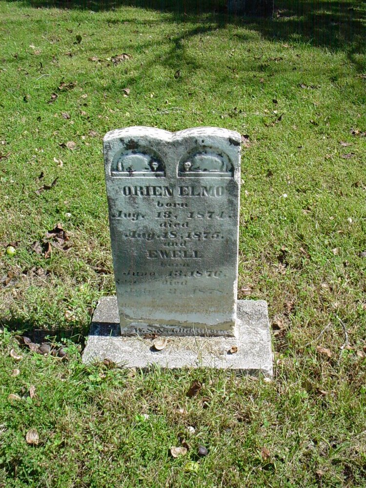  Orien & Ewell Gilbert Headstone Photo, Unity Baptist Church Cemetery, Callaway County genealogy