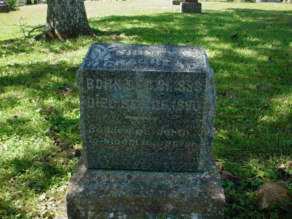  Sidney Craghead Headstone Photo, Unity Baptist Church Cemetery, Callaway County genealogy