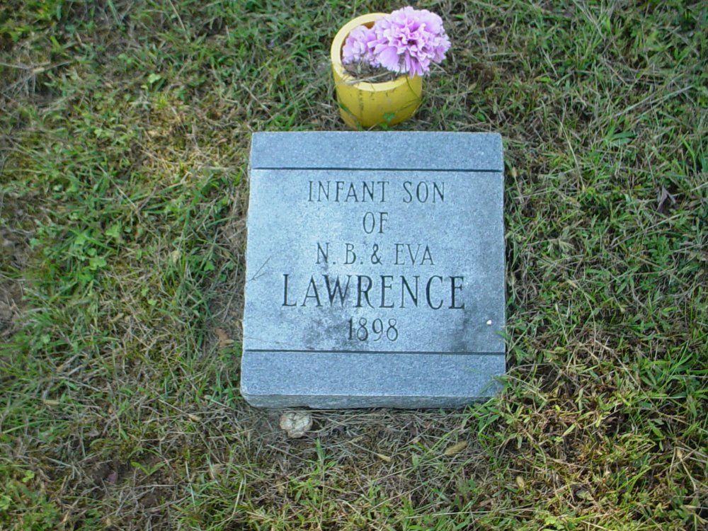  Infant Son Lawrence Headstone Photo, Unity Baptist Church Cemetery, Callaway County genealogy