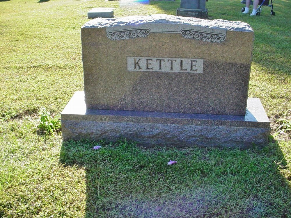  Kettle Family Headstone Photo, Unity Baptist Church Cemetery, Callaway County genealogy
