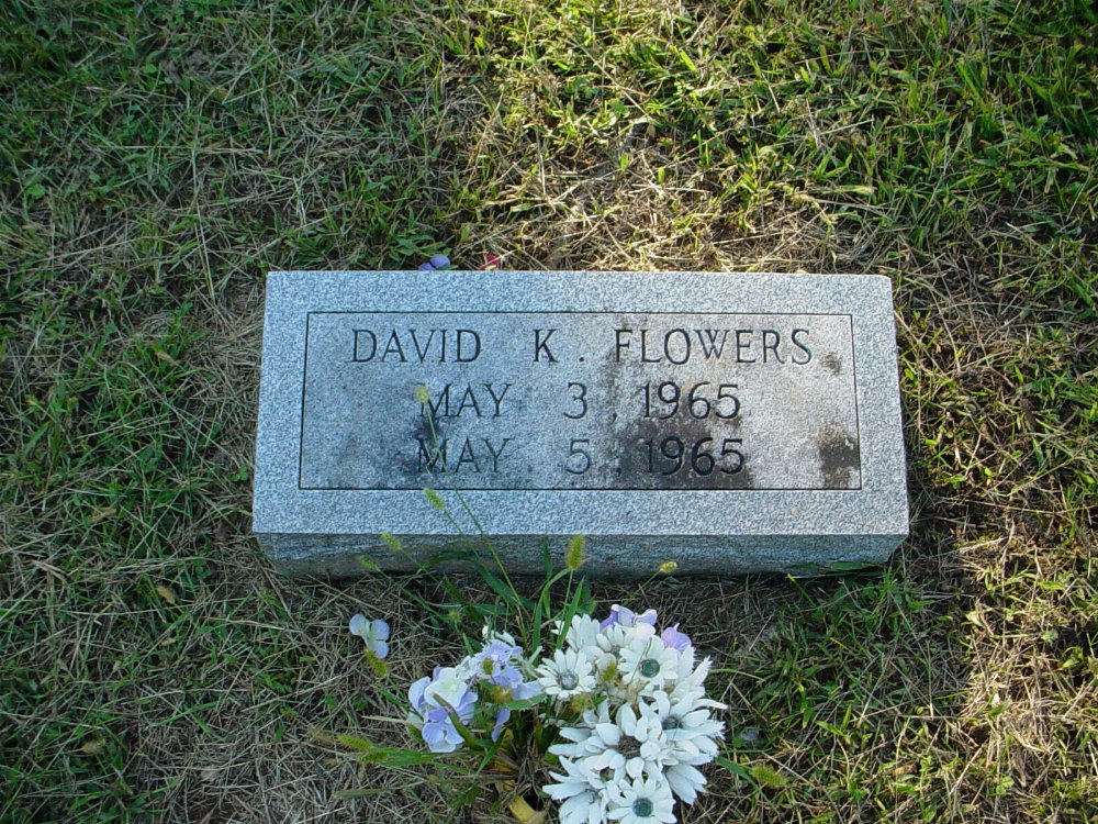  David K. Flowers Headstone Photo, Unity Baptist Church Cemetery, Callaway County genealogy