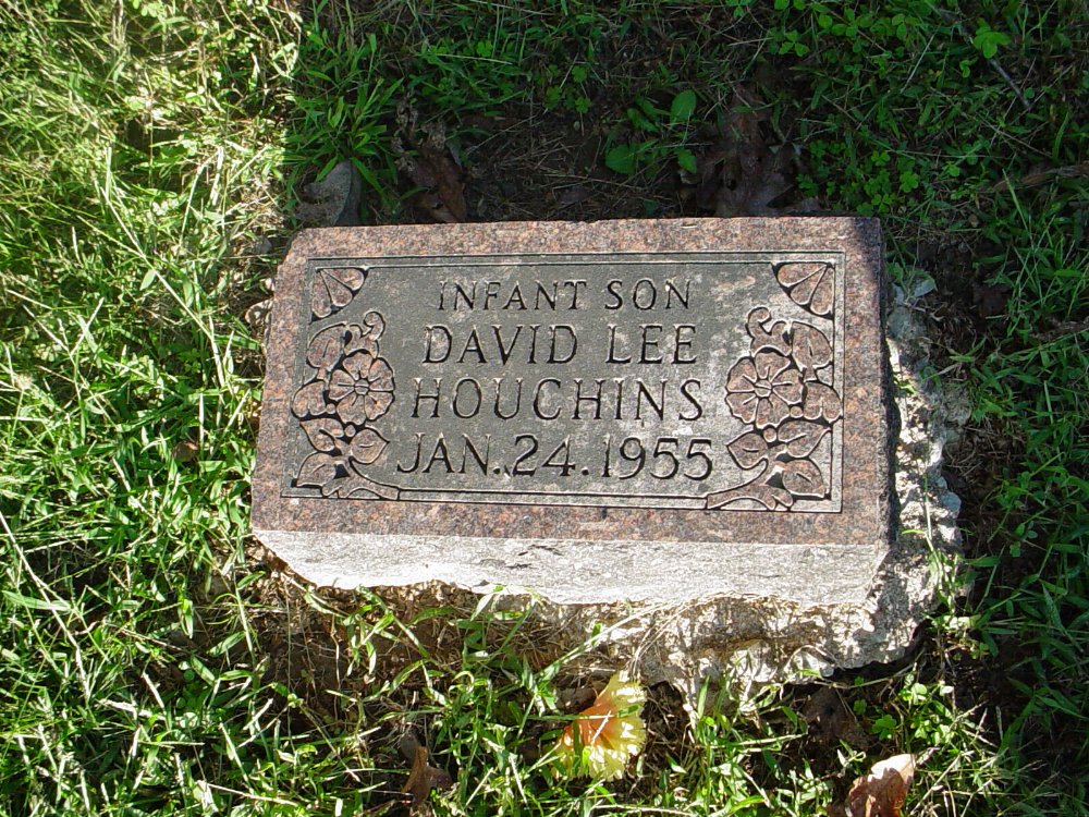  David Lee Houchins Headstone Photo, Unity Baptist Church Cemetery, Callaway County genealogy