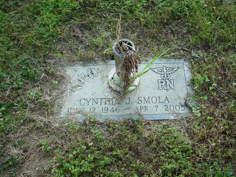  Cynthia Smola Headstone Photo, Unity Baptist Church Cemetery, Callaway County genealogy