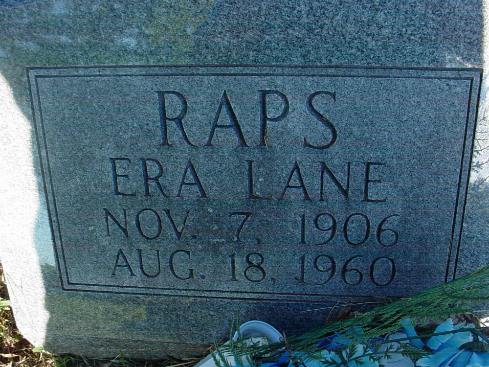  Era Hamilton Raps Headstone Photo, Unity Baptist Church Cemetery, Callaway County genealogy