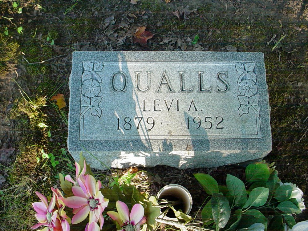  Levia Qualls Headstone Photo, Unity Baptist Church Cemetery, Callaway County genealogy