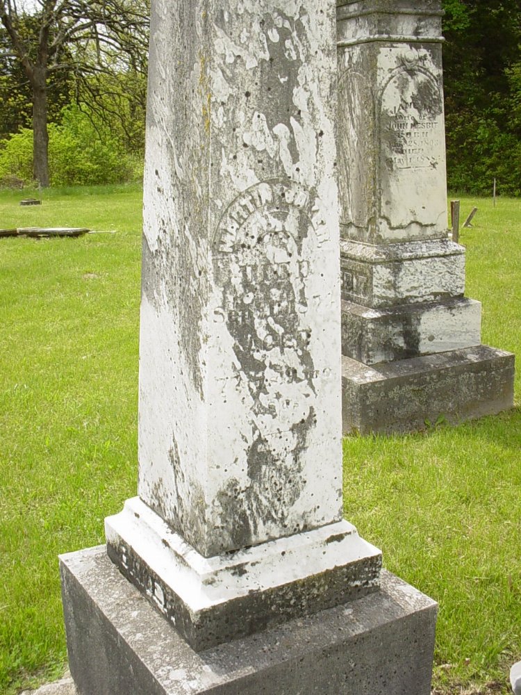  Martin Baker Headstone Photo, White Cloud Presbyterian Church Cemetery, Callaway County genealogy