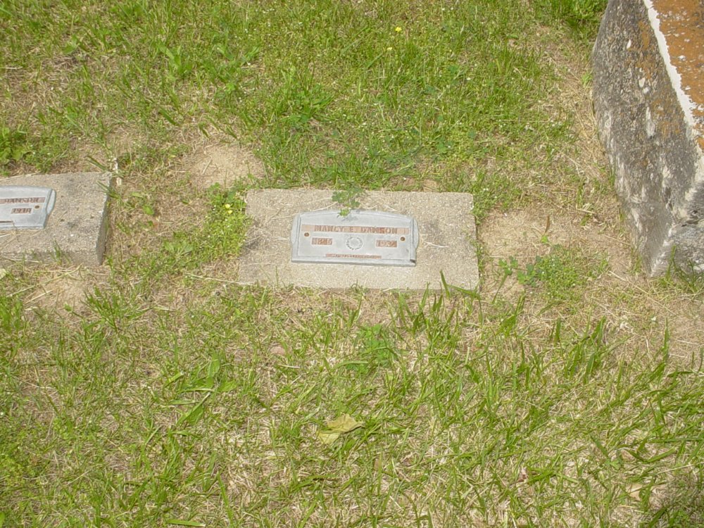  Nancy E. Dawson Headstone Photo, White Cloud Presbyterian Church Cemetery, Callaway County genealogy