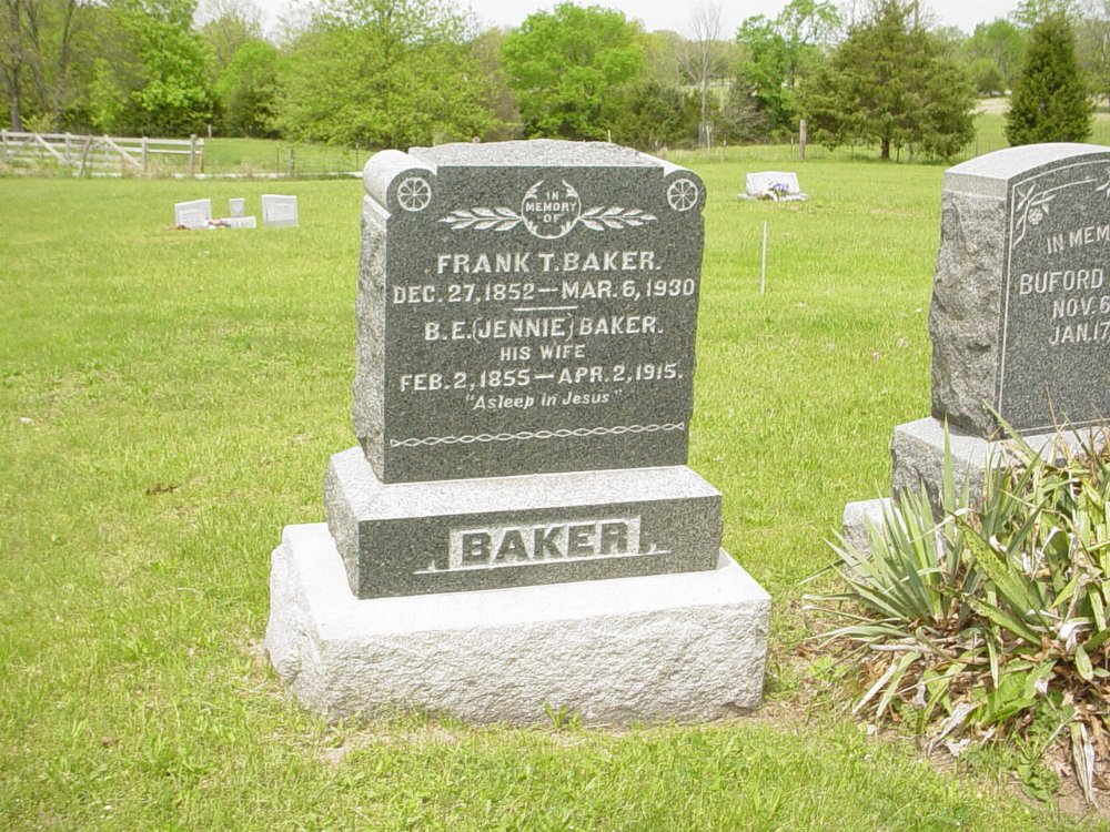  Frank Baker and B.E. Jennie Laysen