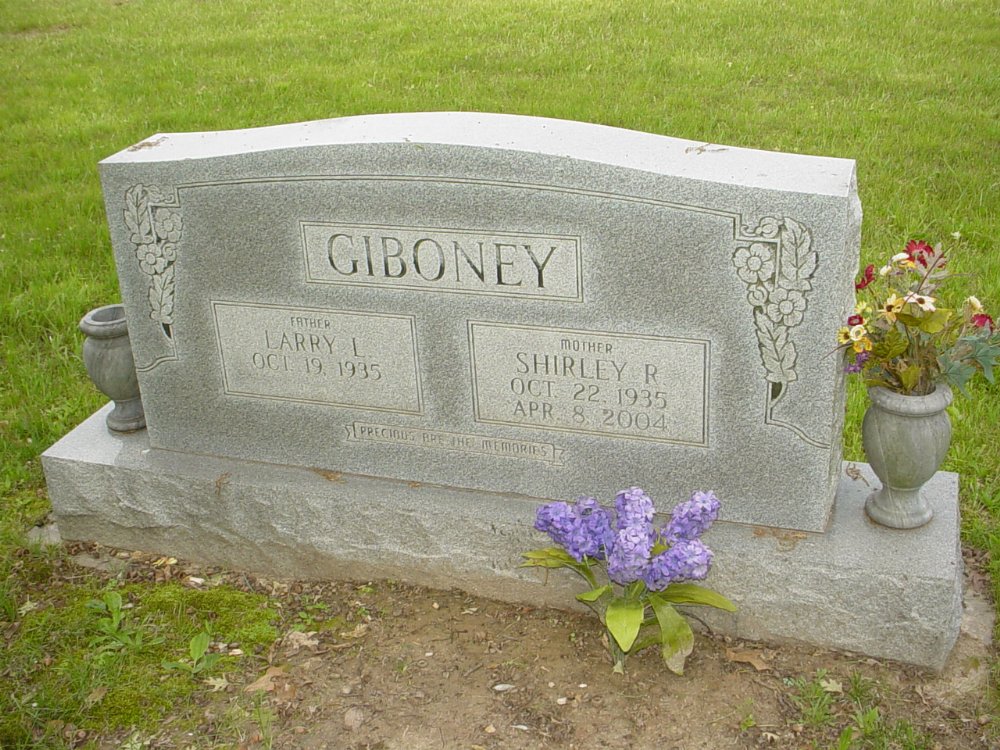  Shirley Ramsdell Giboney Headstone Photo, White Cloud Presbyterian Church Cemetery, Callaway County genealogy
