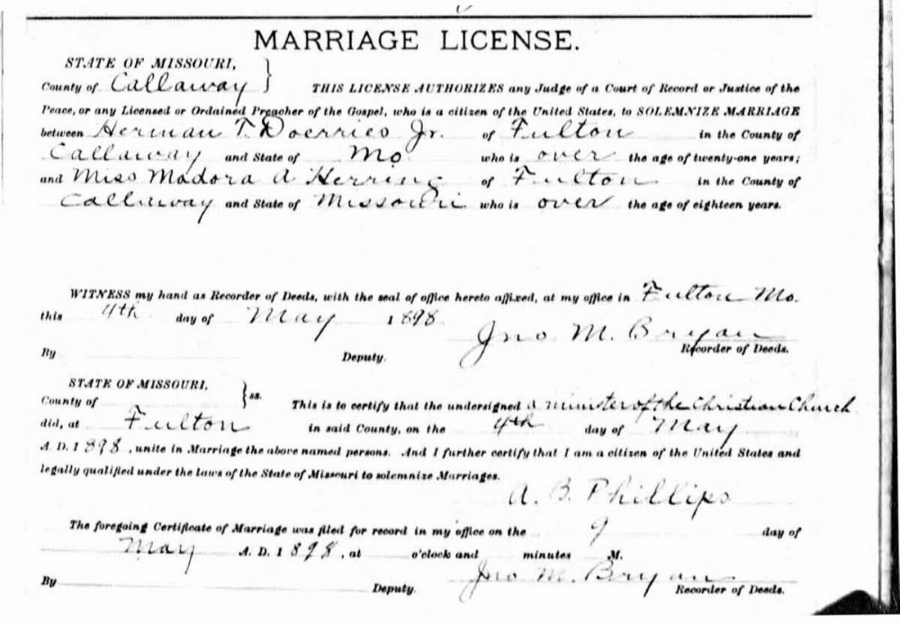 Marriage, Doerries - Herring 1898