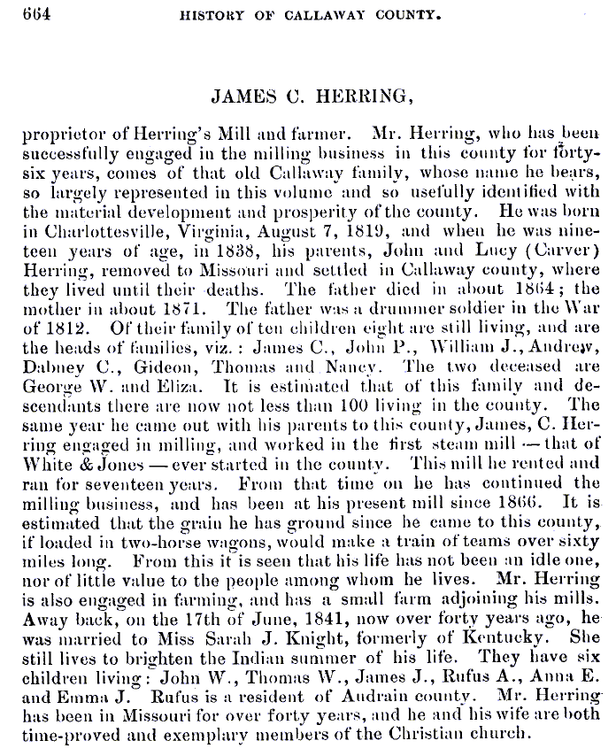 Bio, Herring, James Clark